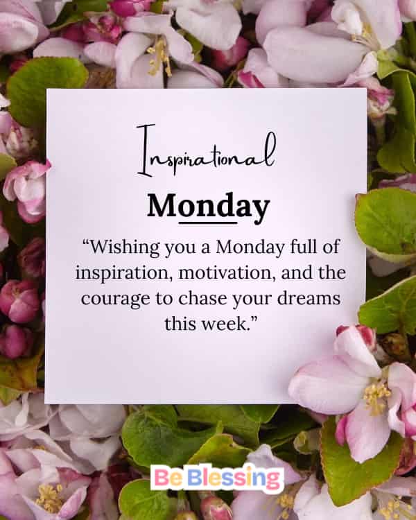 Inspirational Happy Monday blessings
