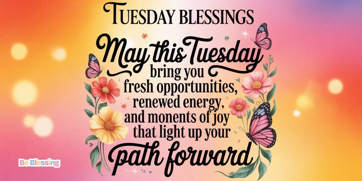 Inspirational Tuesday Blessings