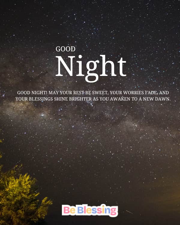 Free Good Night Blessings