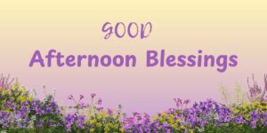 Good Afternoon Blessings