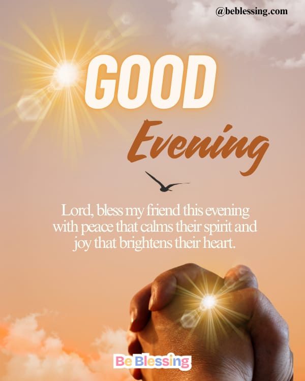 Good Evening Prayers For A Friend