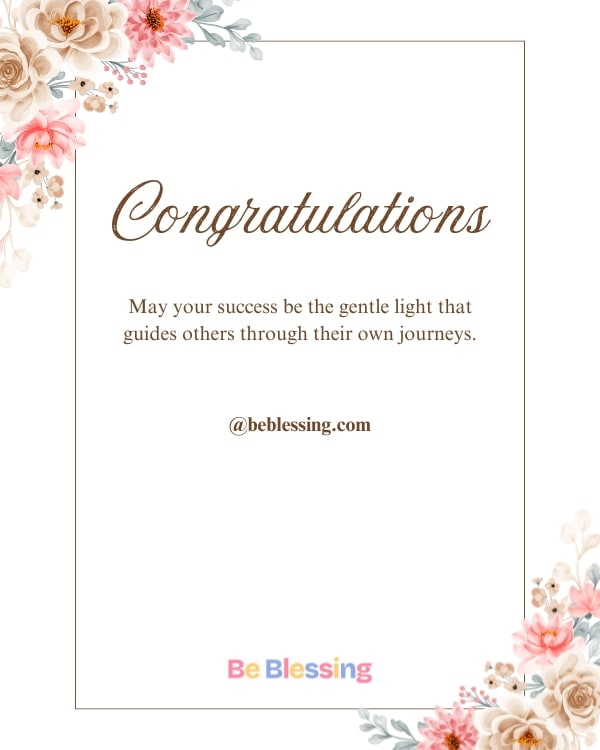 Heartfelt Greetings For Success