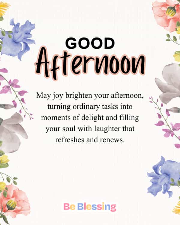 Inspirational Monday Afternoon Blessings