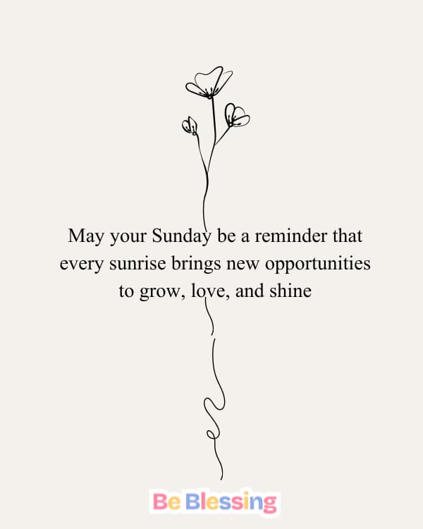 Inspirational Sunday blessings