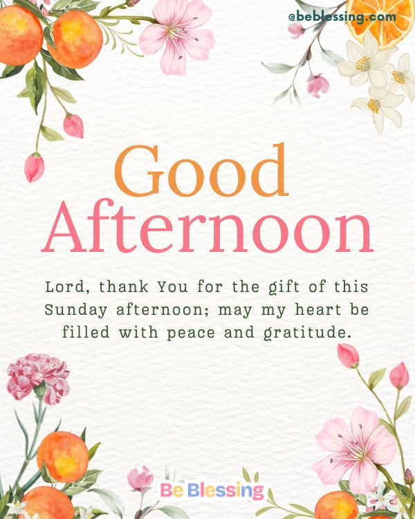 Powerful Sunday Afternoon Prayers