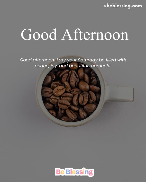 Saturday Good Afternoon Wishes