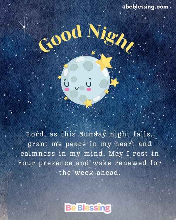 Sunday Night Blessings And Prayers