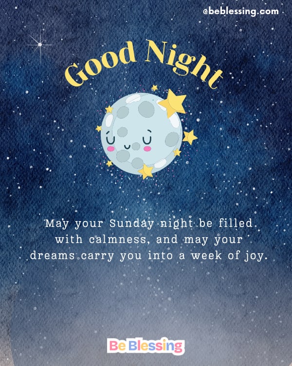 Sunday Night Blessings For Night Time