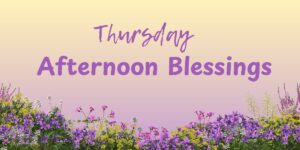 Thursday Afternoon Blessings