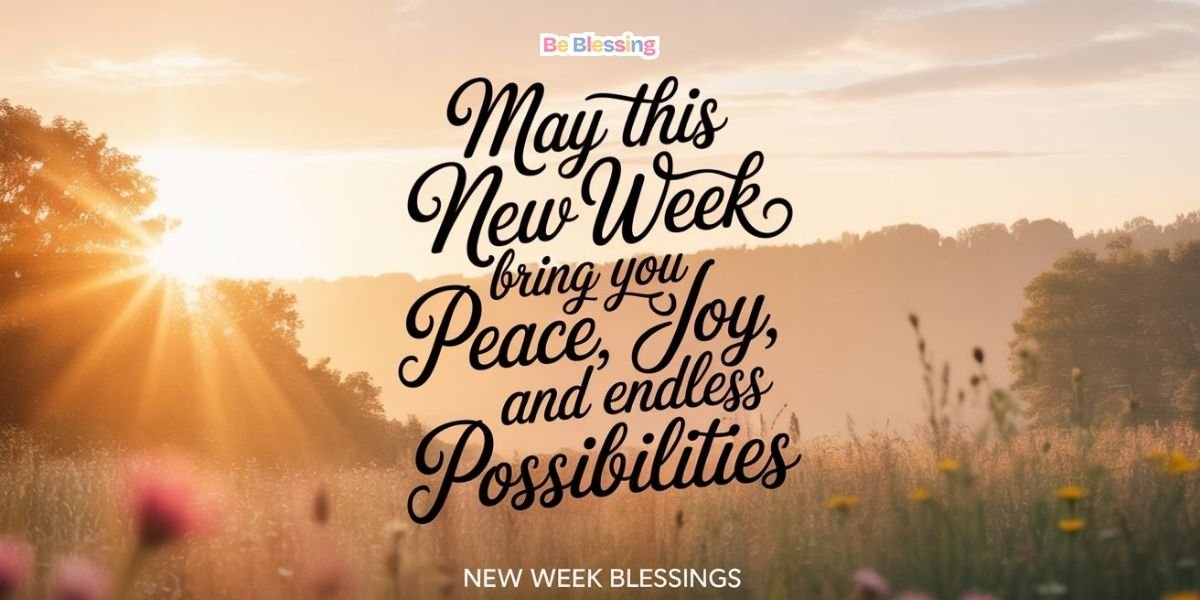 New Week Scripture 201+ New Week Blessings, Quotes & Prayers 2026