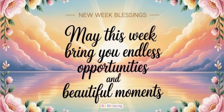 New Week New Lessons 201+ New Week Blessings, Quotes & Prayers 2026