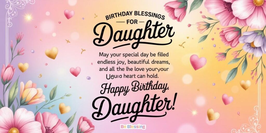 Inspirational Birthday Blessings for Daughter