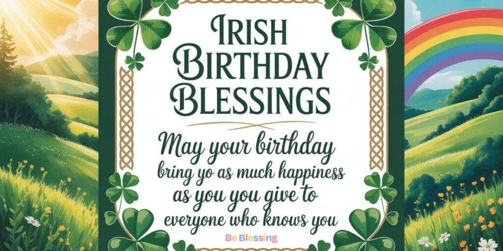 Irish Birthday Blessings for a Father