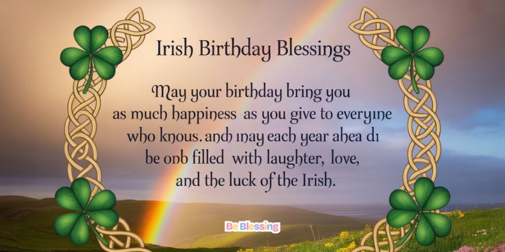 Irish Birthday Blessings for a Wife