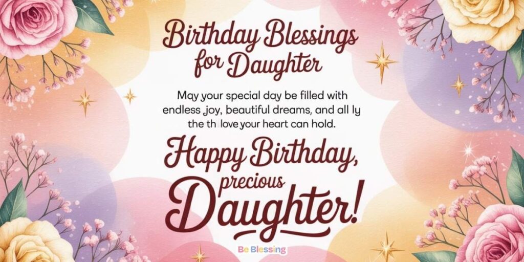 Short Birthday Blessings for Daughter